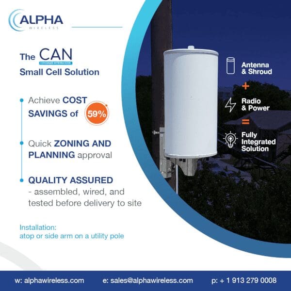 The October edition of AGL magazine showcases Alpha Wireless’ Concealed Antenna Node (CAN)