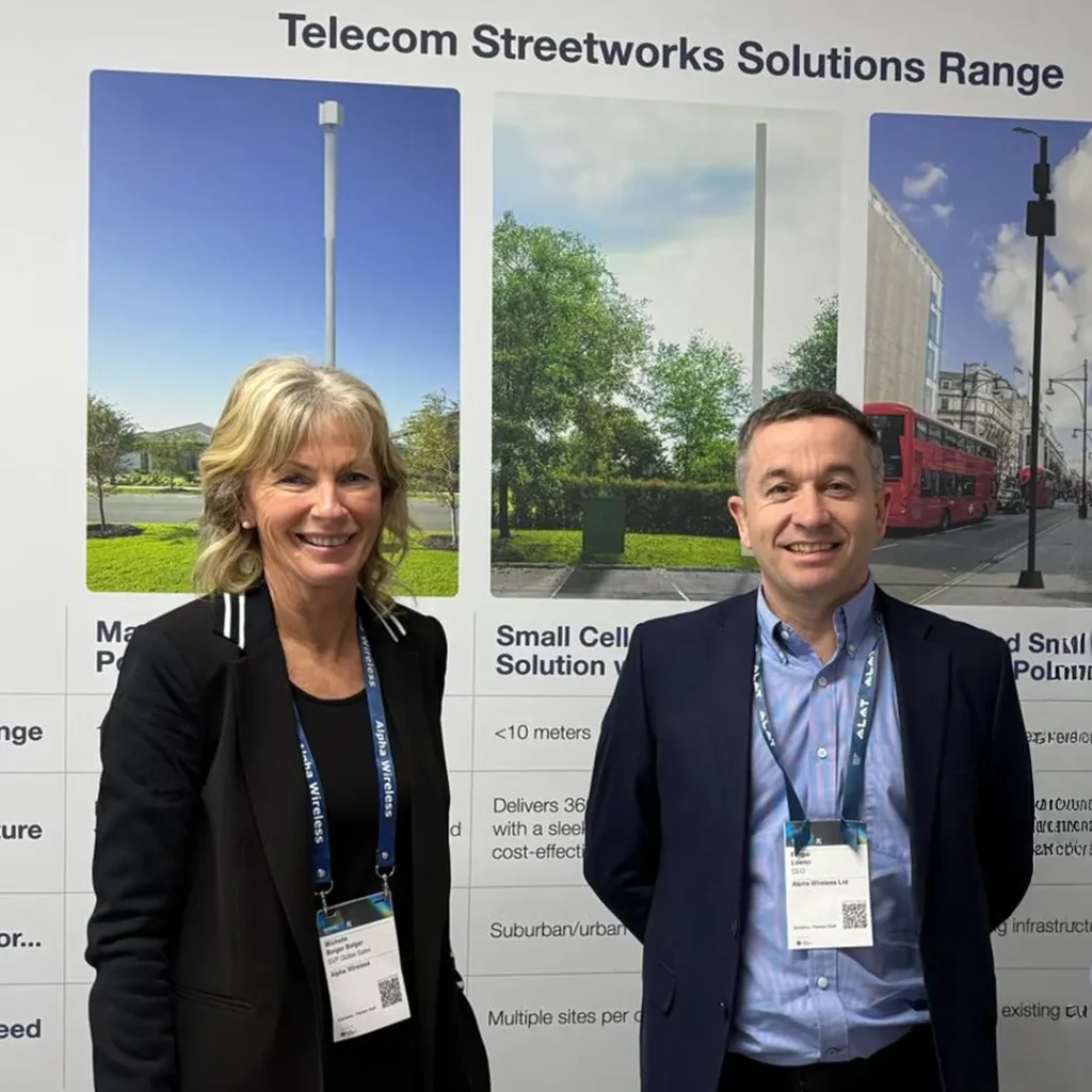 Two telecom professionals at MWC Barcelona 2025